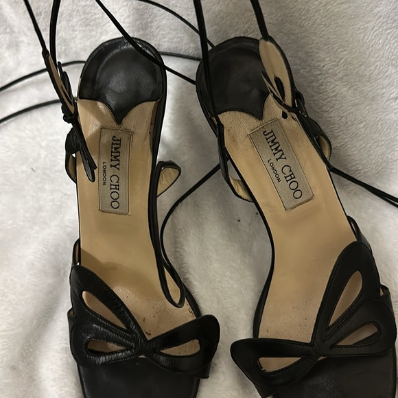 Black strappy heels - Picture 2 of 3